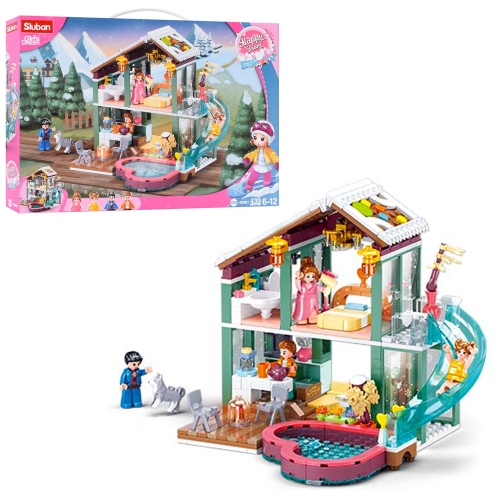 Sluban Заміський Будинок: Конструктор 439 дет. + 4 фігурки M38-B0961