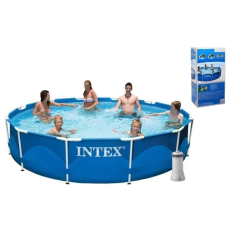 Басейн каркасний Intex 28212 NP 366×76 см, 6503 л, з фільтр-насосом 220–240 В