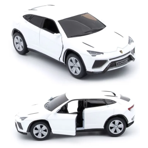 Металева машинка Kinsmart Lamborghini Urus 1:38, інерційна, біла