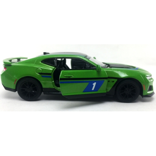 Металева інерційна машинка Kinsmart Chevrolet Camaro ZL1 1:38, зелена