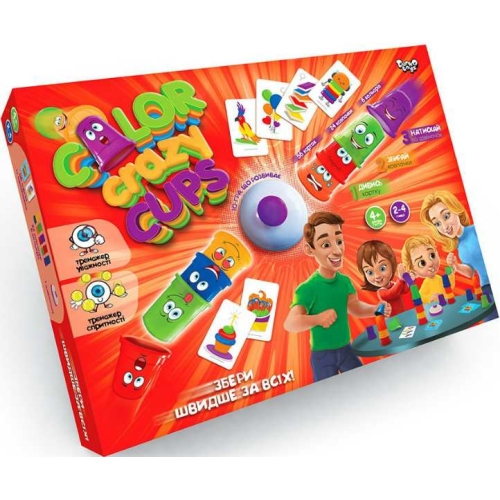Color Crazy Cups: Весела Настільна Гра CCC-01-01U для Всієї Родини