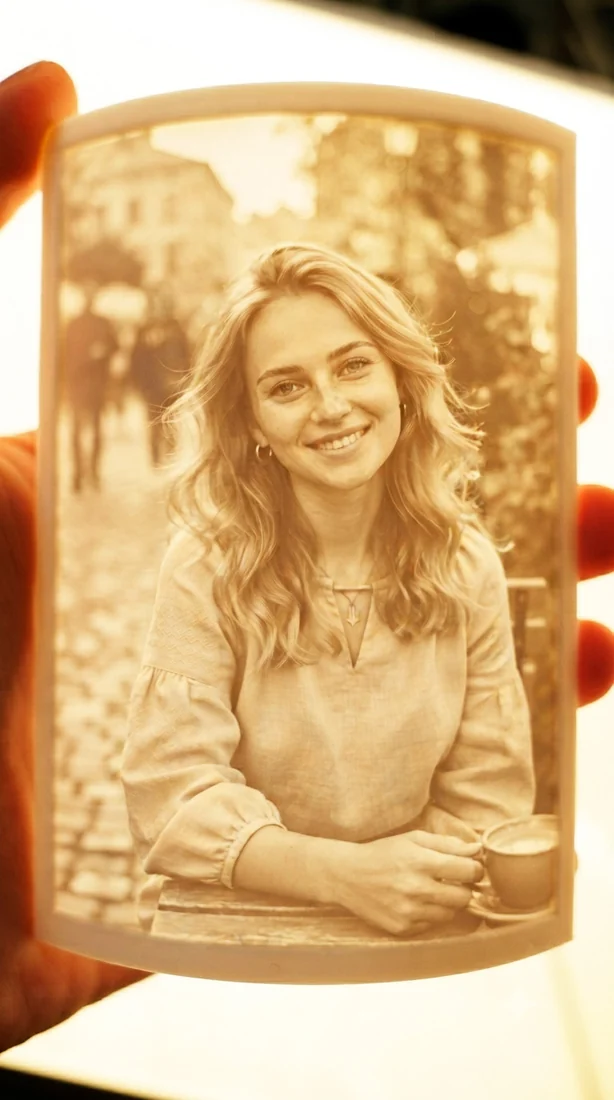 Backlit lithophane