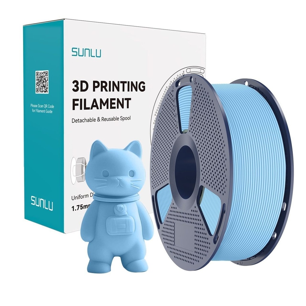Filament SUNLU PLA matte 1.75 mm Sky Blue/Matte Light Blue, 1 kg — photo 2