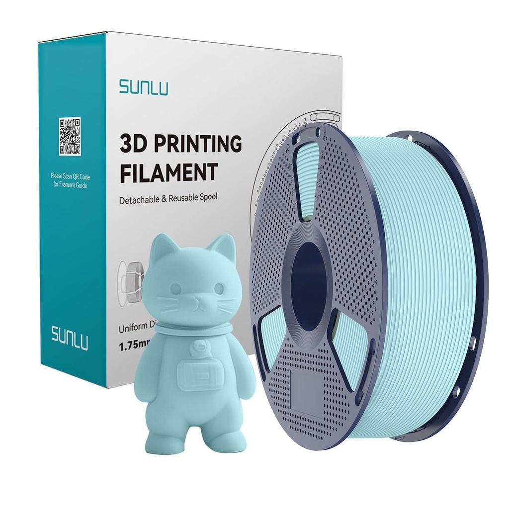 Filament SUNLU PLA matte 1.75 mm Sky Blue Ocean/Matte Ocean Blue, 1 kg — photo 2