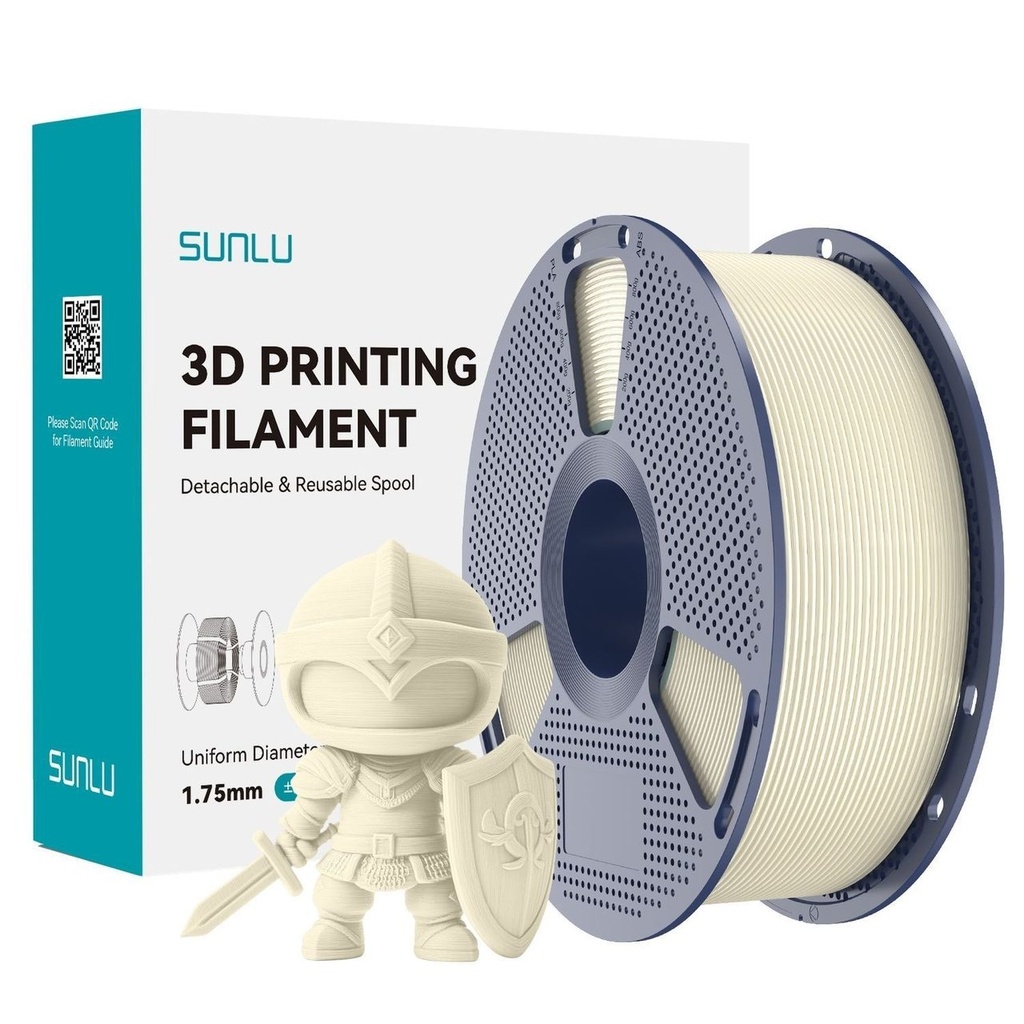 SUNLU Filament PLA Matte 1.75 mm White Bone White, 1 kg — photo 2