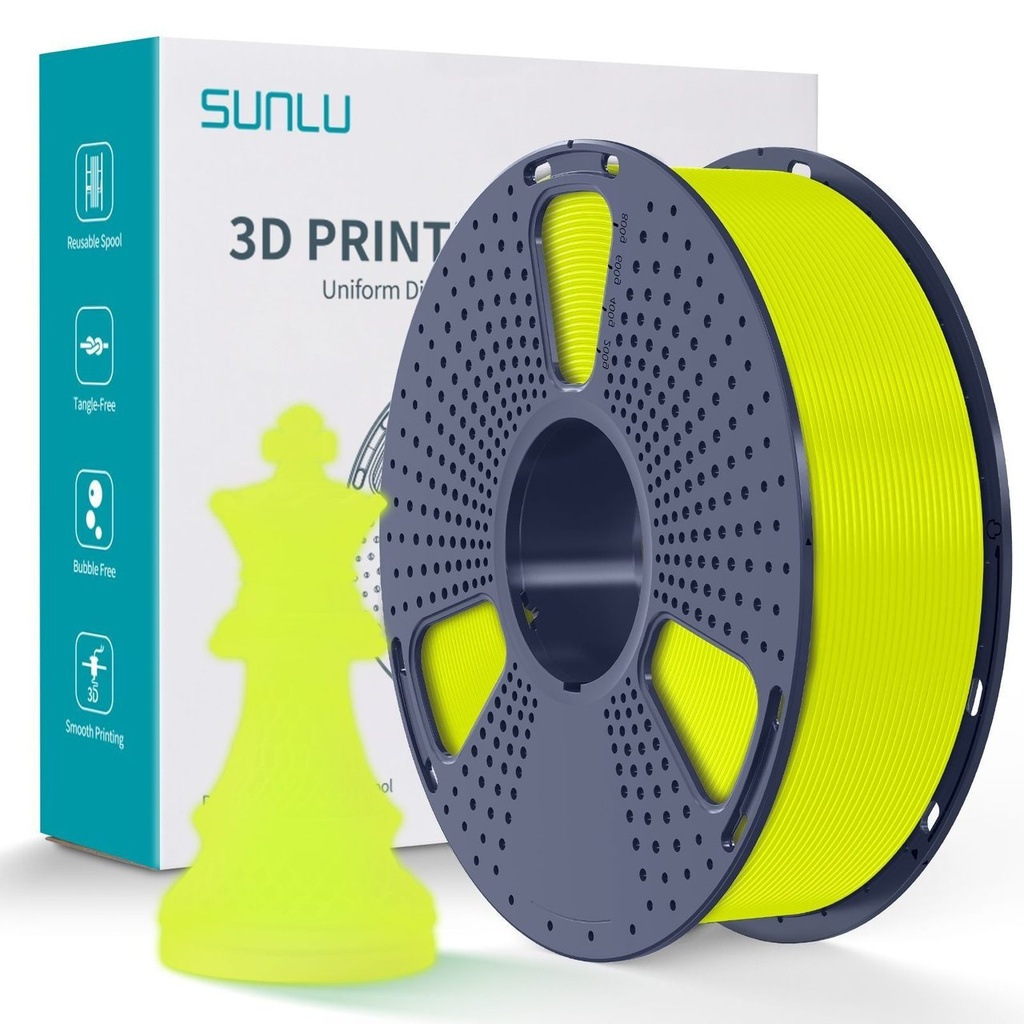 Filament SUNLU PLA Neon Yellow 1 kg — photo 2