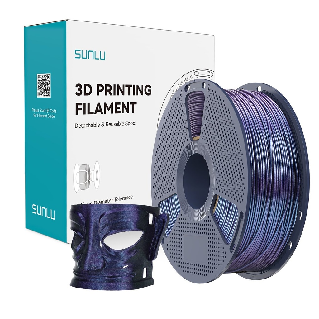 Filament SUNLU PLA Galaxy 1.75 mm, Purple Star Dust/Stardust Purple 1 kg — photo 2