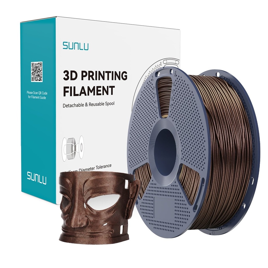 Filament SUNLU PLA Galaxy 1.75 mm, Star Brown 1 kg — photo 2