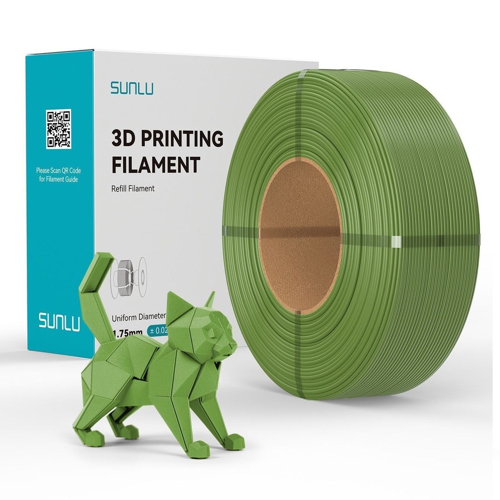 Filament SUNLU PLA Refill 1.75 mm Green Olive Green, 1 kg — photo 2