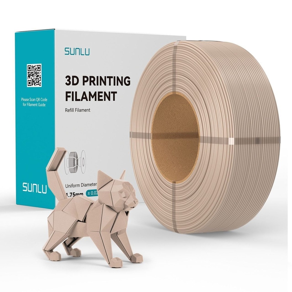 Filament SUNLU PLA Refill 1.75 mm Oak, 1 kg — photo 2