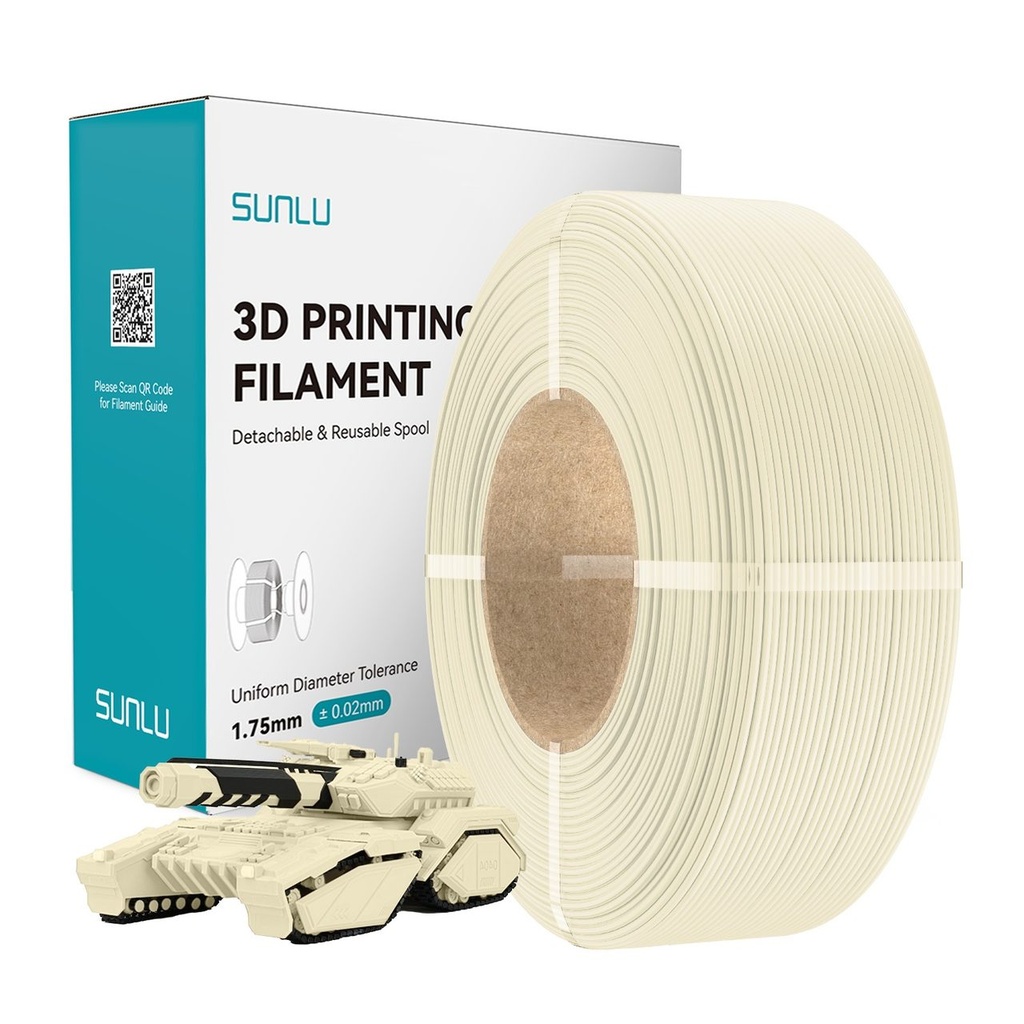Filament SUNLU PLA Refill 1.75 mm White Bone White, 1 kg — photo 2