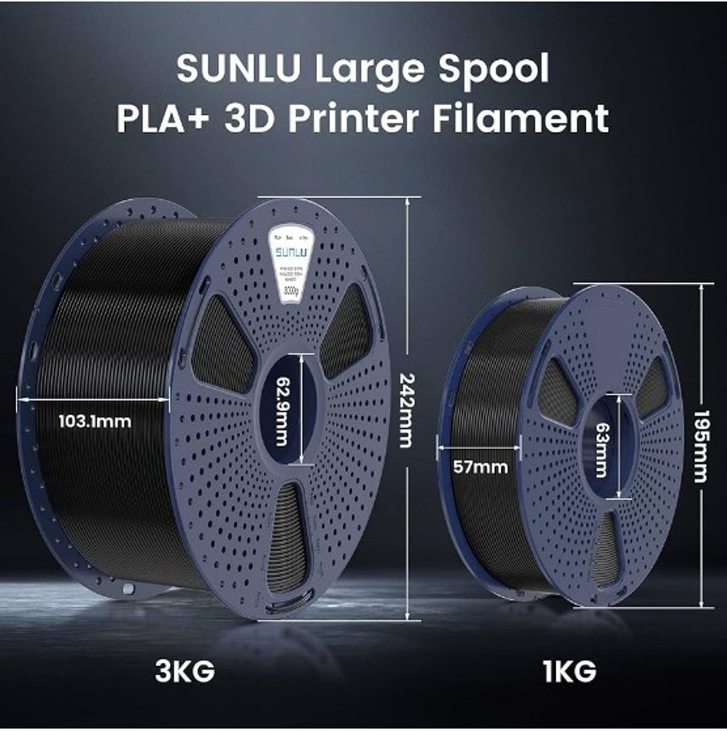 Filament SUNLU PETG 1.75 mm Black, 3 kg — photo 4
