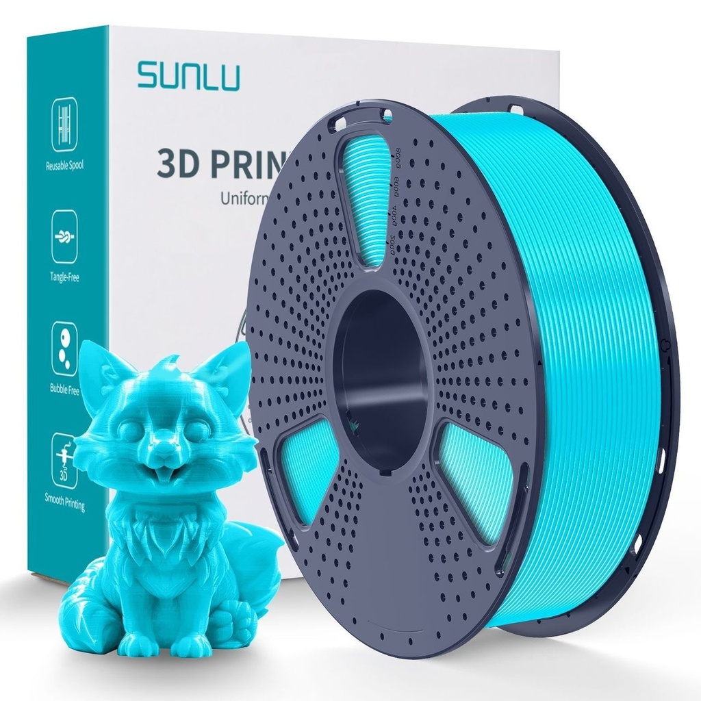 Filament SUNLU PETG 1.75 mm Cyan/Turquoise, 1 kg — photo 2