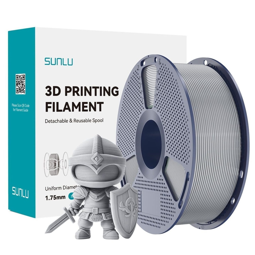 Filament SUNLU PETG 1.75 mm Silver, 1 kg — photo 2