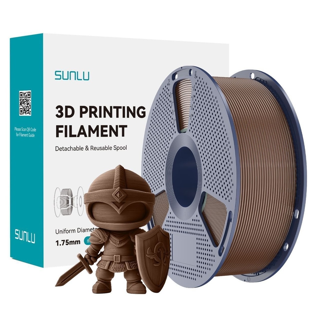 Filament SUNLU PETG 1.75 mm Coffee(Dark)/ Coffee Brown, 1 kg — photo 2
