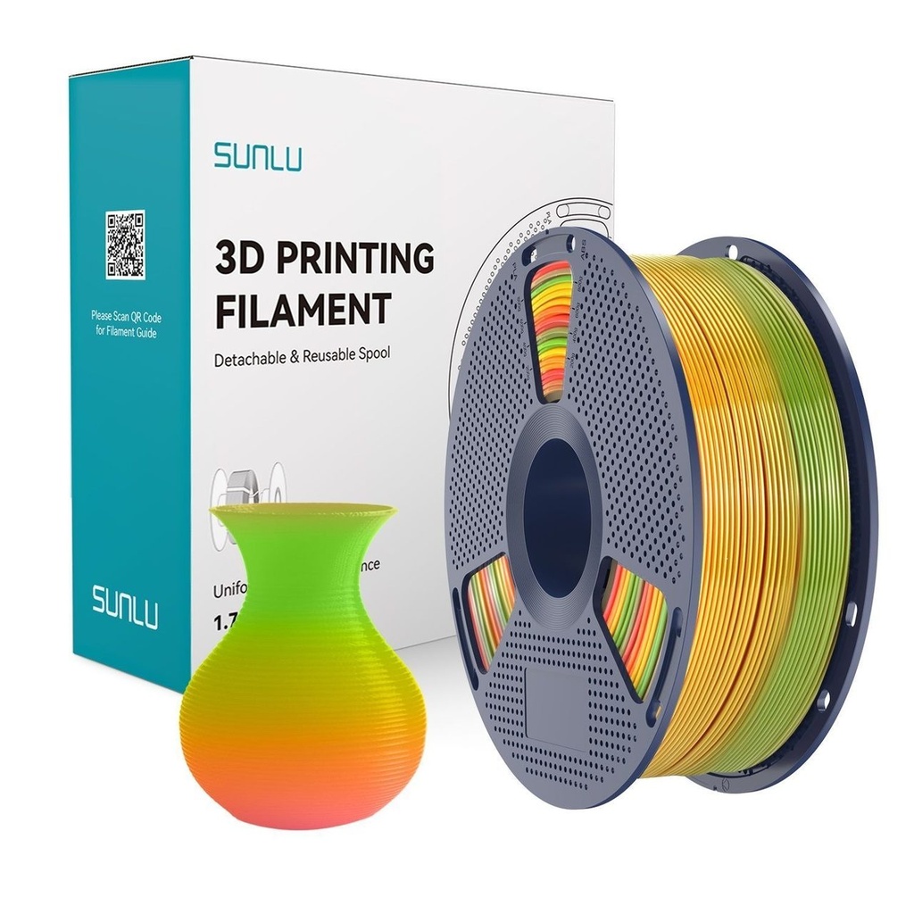 Filament SUNLU PETG 1.75 mm Rainbow, 1 kg — photo 2