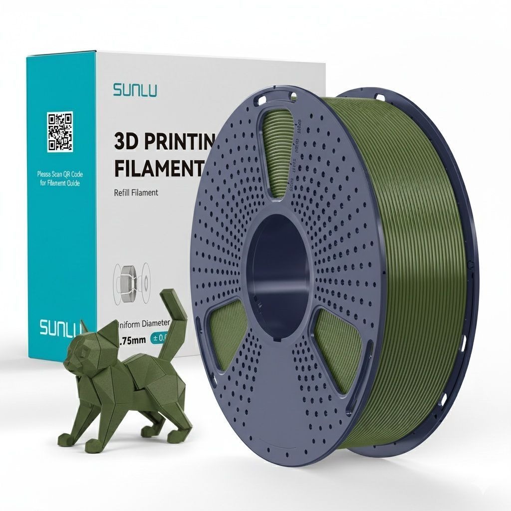 Filament SUNLU PETG 1.75 mm Khaki Dark Khaki, 1 kg — photo 2