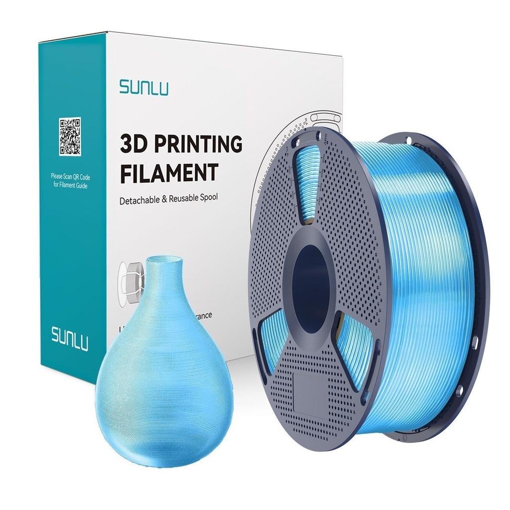 Filament SUNLU PETG 1.75 mm Transparent(Blue)/Transparent Blue, 1 kg — photo 2