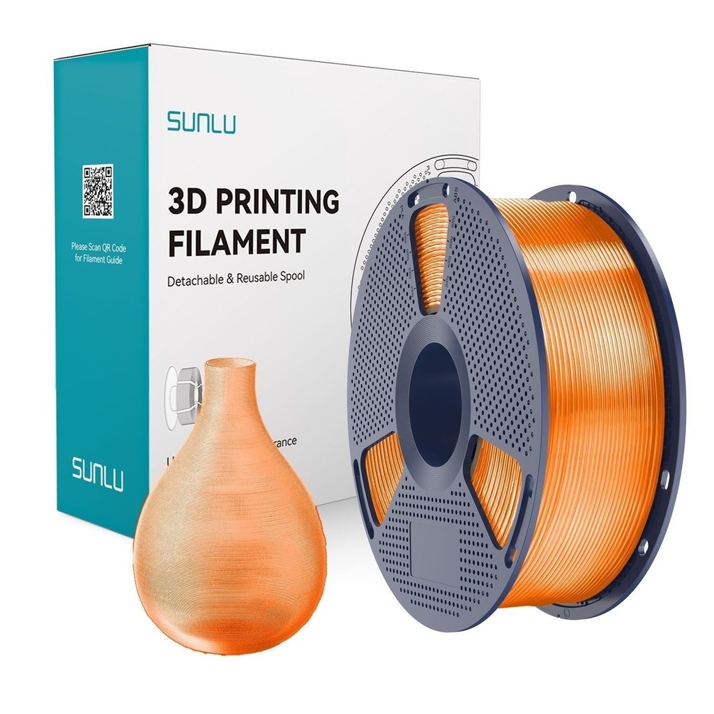 Filament SUNLU PETG 1.75 mm Transparent(Orange)/Transparent Orange, 1 kg — photo 2