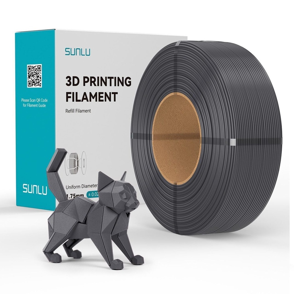 Filament SUNLU REFILLS PETG 1.75 mm Asphalt, 1 kg — photo 2