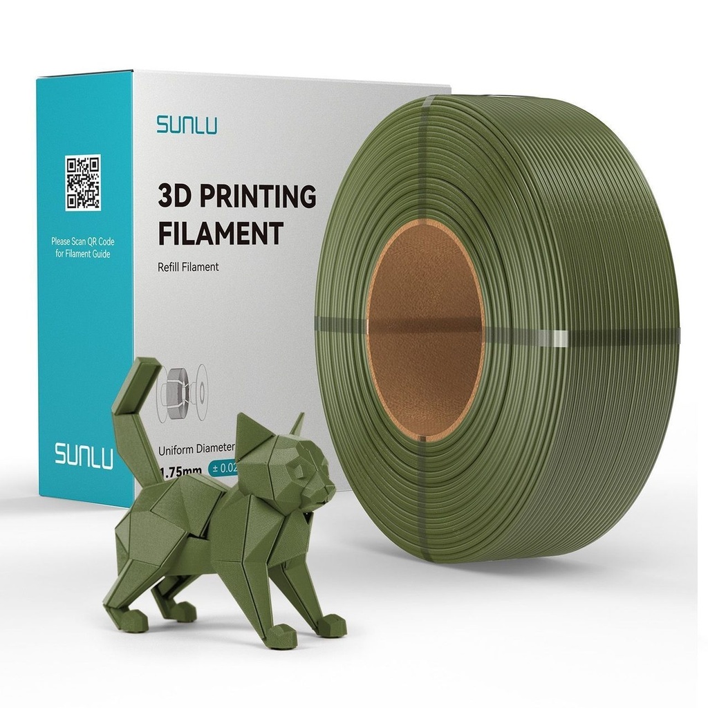 Filament SUNLU REFILLS PETG 1.75 mm Olive, 1 kg — photo 2