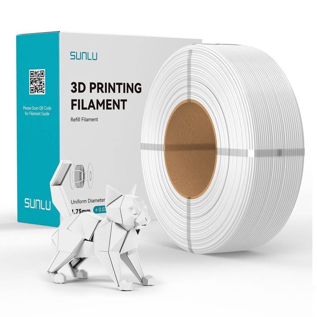 Filament SUNLU REFILLS PETG 1.75 mm White, 1 kg — photo 2