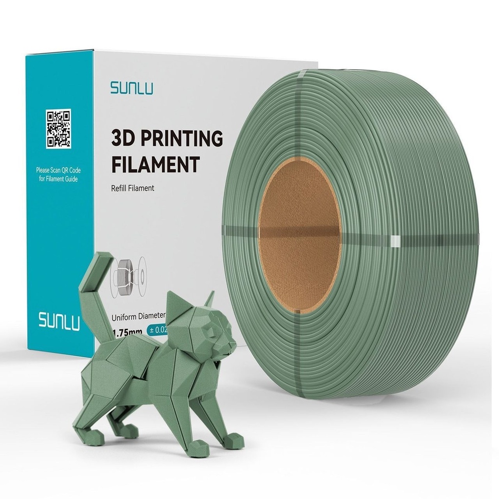 Filament SUNLU REFILLS PETG 1.75 mm Green Army Green, 1 kg — photo 2
