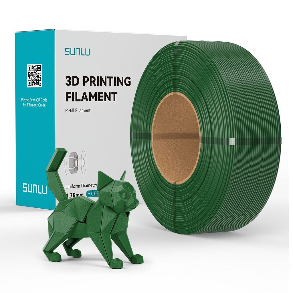 Filament SUNLU REFILLS PETG 1.75 mm Green Forest Green, 1 kg — photo 2