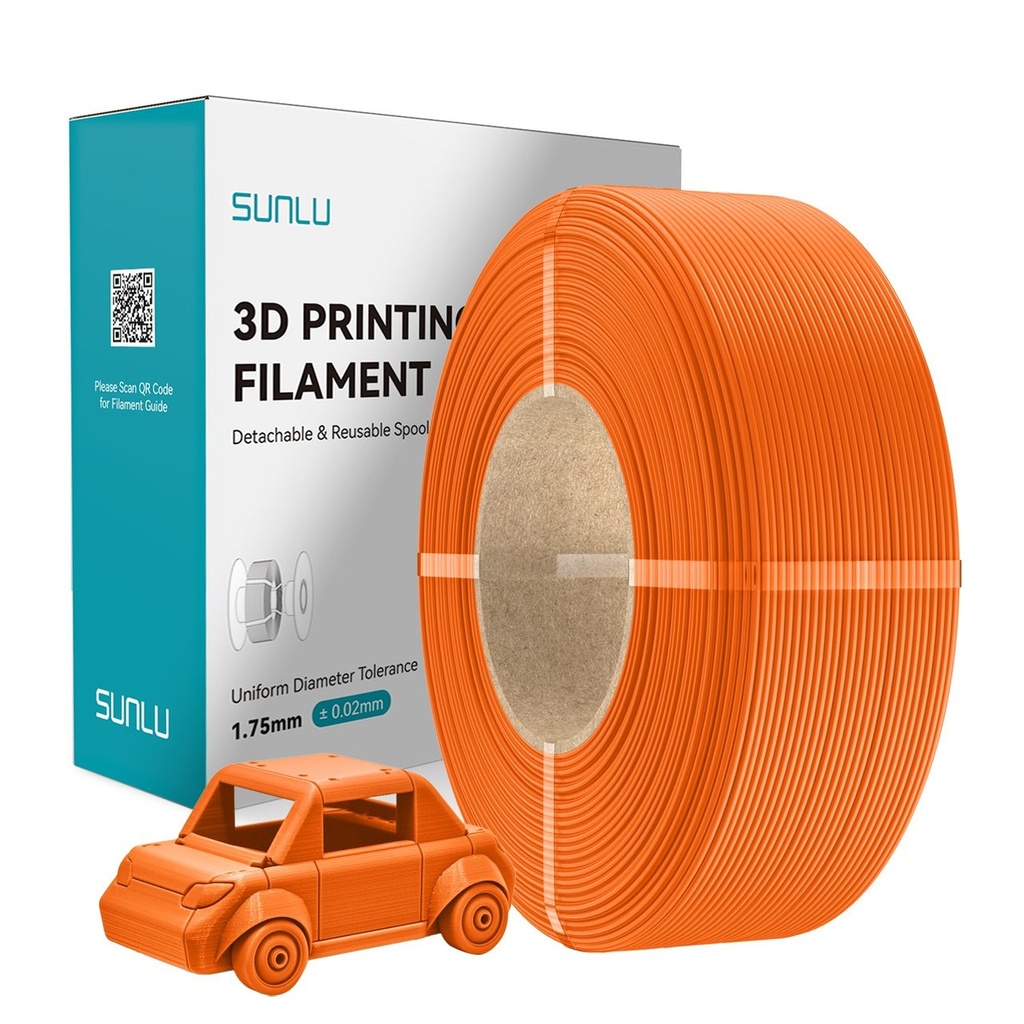 Filament SUNLU REFILLS PETG 1.75 mm Orange, 1 kg — photo 3