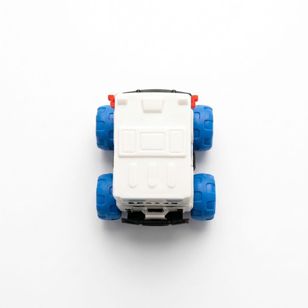 Sasha 260571 / White bus — evidenced overhead roof view