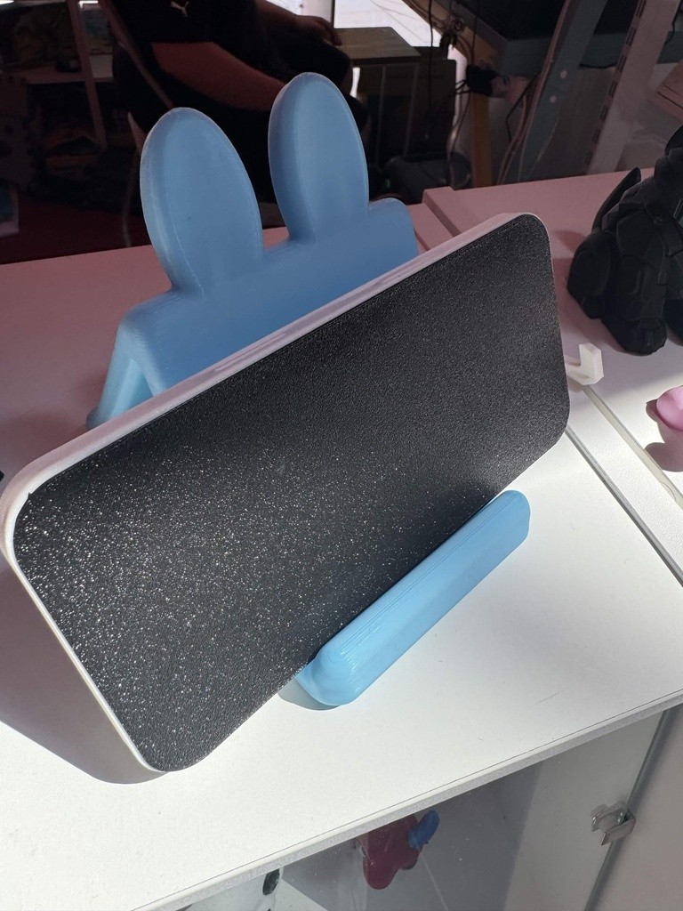 3D Printed Blue Bunny Phone Stand photo 2