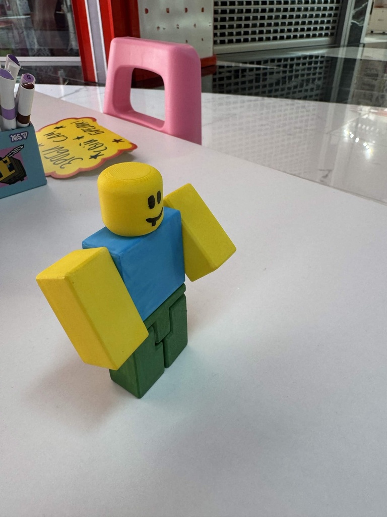 3D Printed Coloring Block Character photo 2