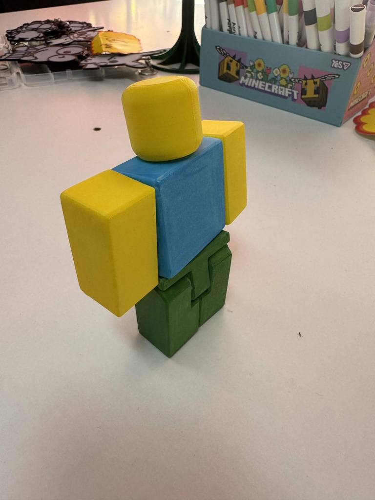 3D Printed Coloring Block Character photo 4