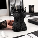 Goth Corset Makeup Organizer Brush Holder photo 3