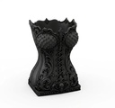 Goth Corset Makeup Organizer Brush Holder photo 4