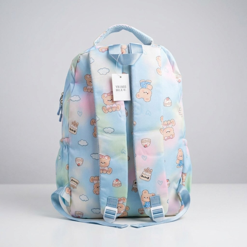 Blue Kids Bear Backpack photo 5