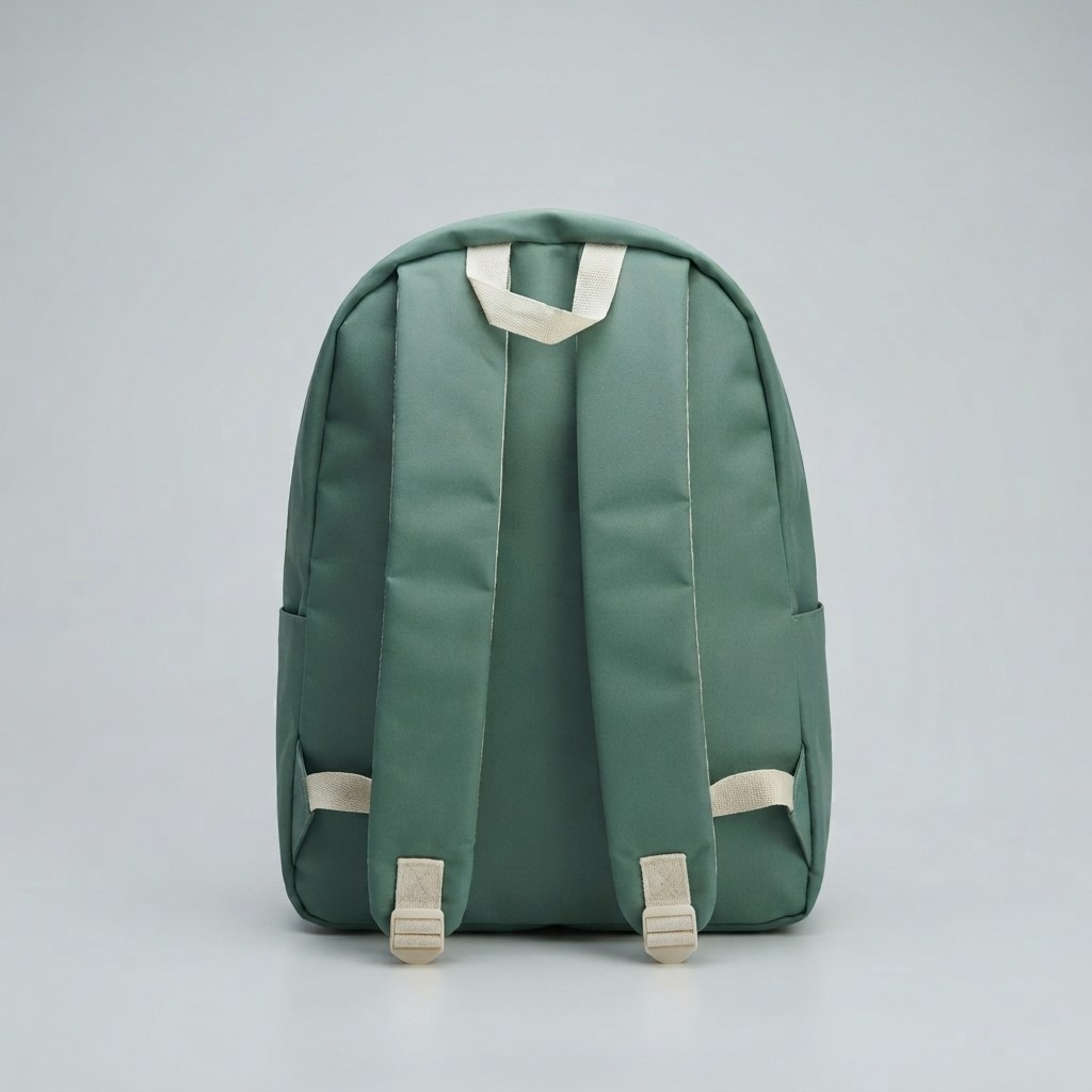 Green and Beige Stylish Kids Backpack photo 6