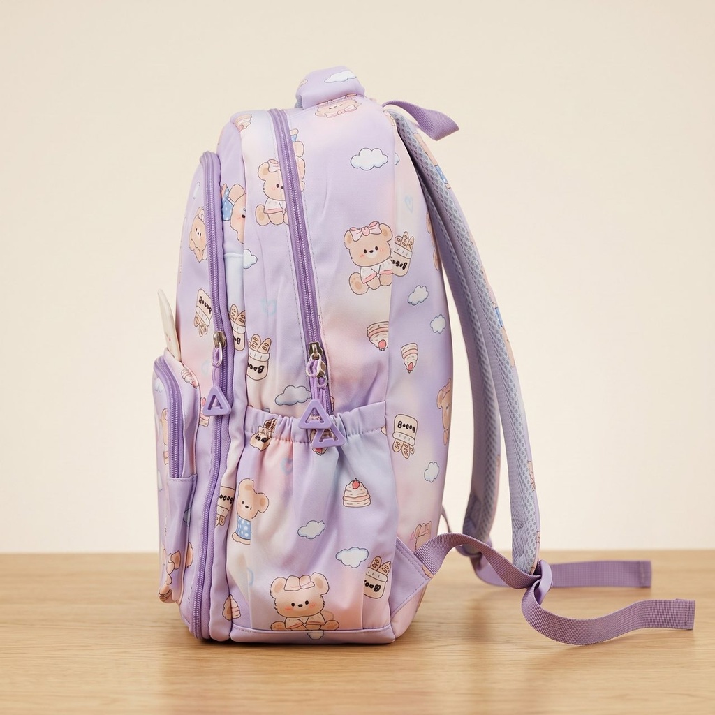 Pink Kids Bear Backpack photo 4