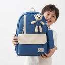 Blue and Beige Stylish Kids Backpack photo 2