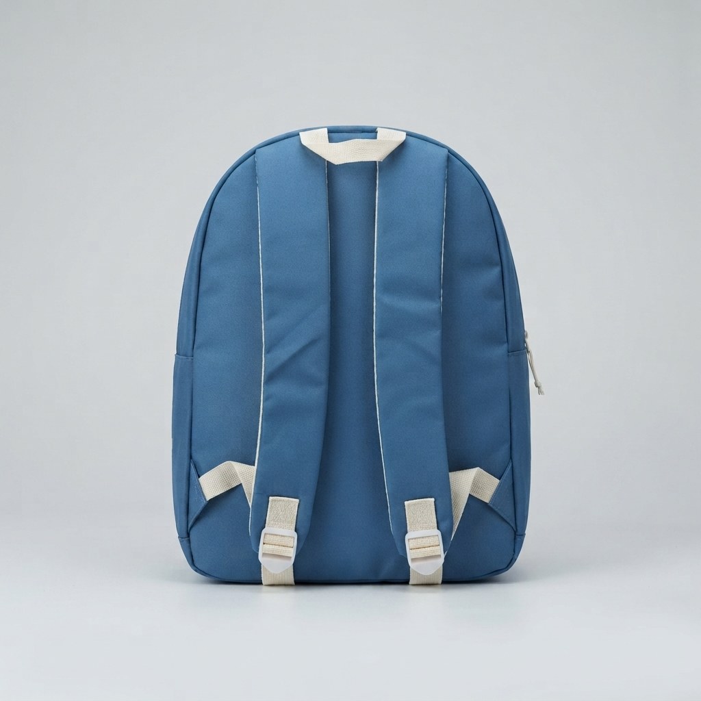 Blue and Beige Stylish Kids Backpack photo 4