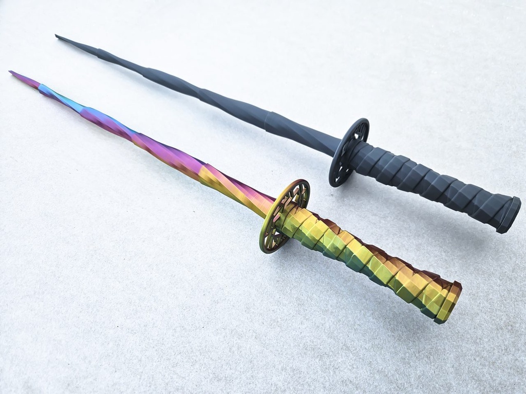 Hunter Twisting Katana colorful option