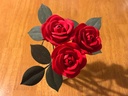 3D Printed Rose Flower with Stem photo 3