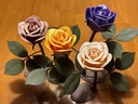 3D Printed Rose Flower with Stem photo 5