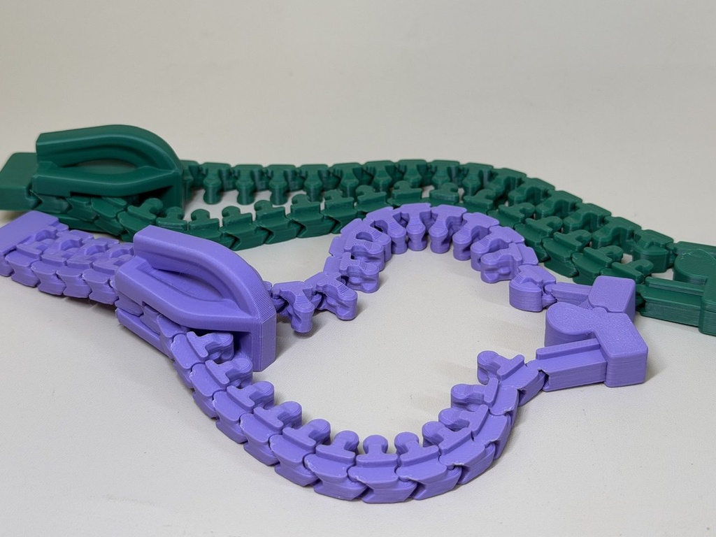 3D Printed Flexi Zipper Fidget Toy photo 4