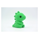 Knitted Stegosaurus — angled view