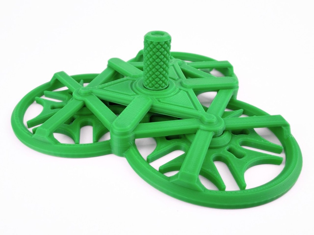3D Printed Triple Geneva Mechanism Fidget – view 2