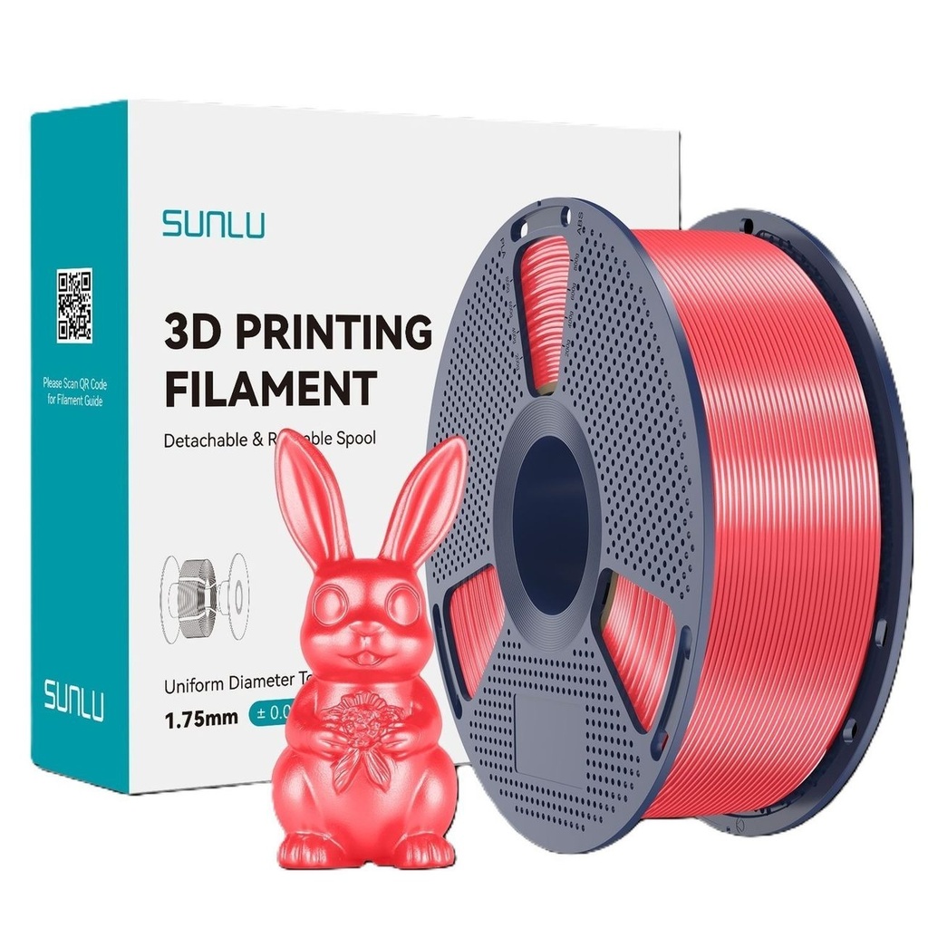 Filament SUNLU Silk PLA+ 1.75 mm Red-Pink/Candy Dandy , 1 kg — photo 2