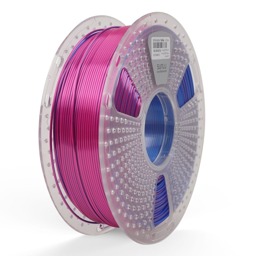 Filament SUNLU Silk PLA+Dual Color Red Blue 1 kg — photo 3