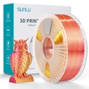 Filament SUNLU Silk PLA+Dual Color Red Gold 1 kg — photo 2