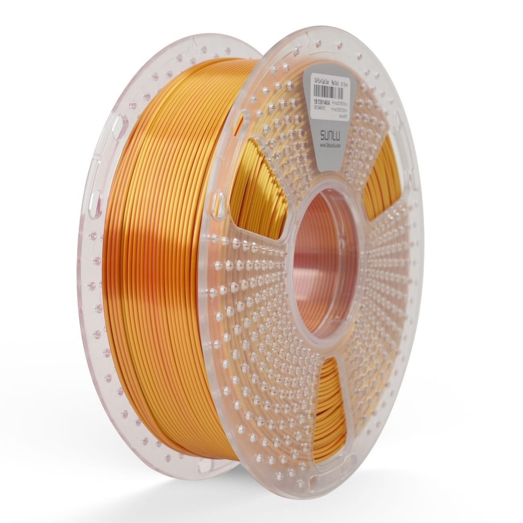 Filament SUNLU Silk PLA+Dual Color Red Gold 1 kg — photo 3